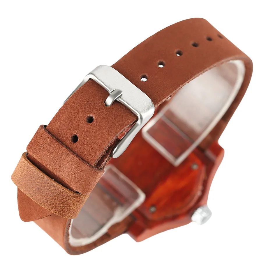 Fashion Women Wooden Watch Special Big Charming Eyes Dial Red Wood Case Exotic Trendy Girls Ladies Wood Wristwatch Teens Clocks (7)
