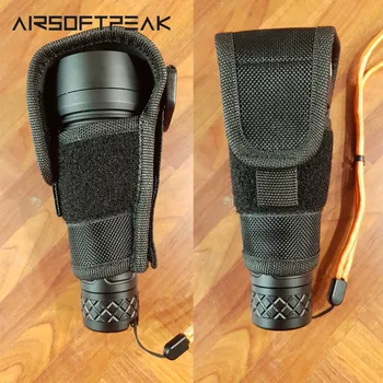 

Tactical Airsoft Outdoor Hunting Nylon Flashlight Pouch Flashlight Holster Torch Case Pouch Cover For JM26/TC500 Camping Travel