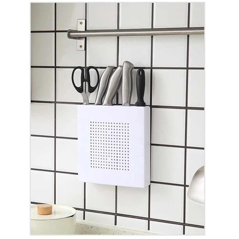 

Kitchen Knife Organizer Holder Blocks Wall Holder Plastic Storage Rack Holder Shelf Kitchen Cooking Tools Knife Stand For Knives