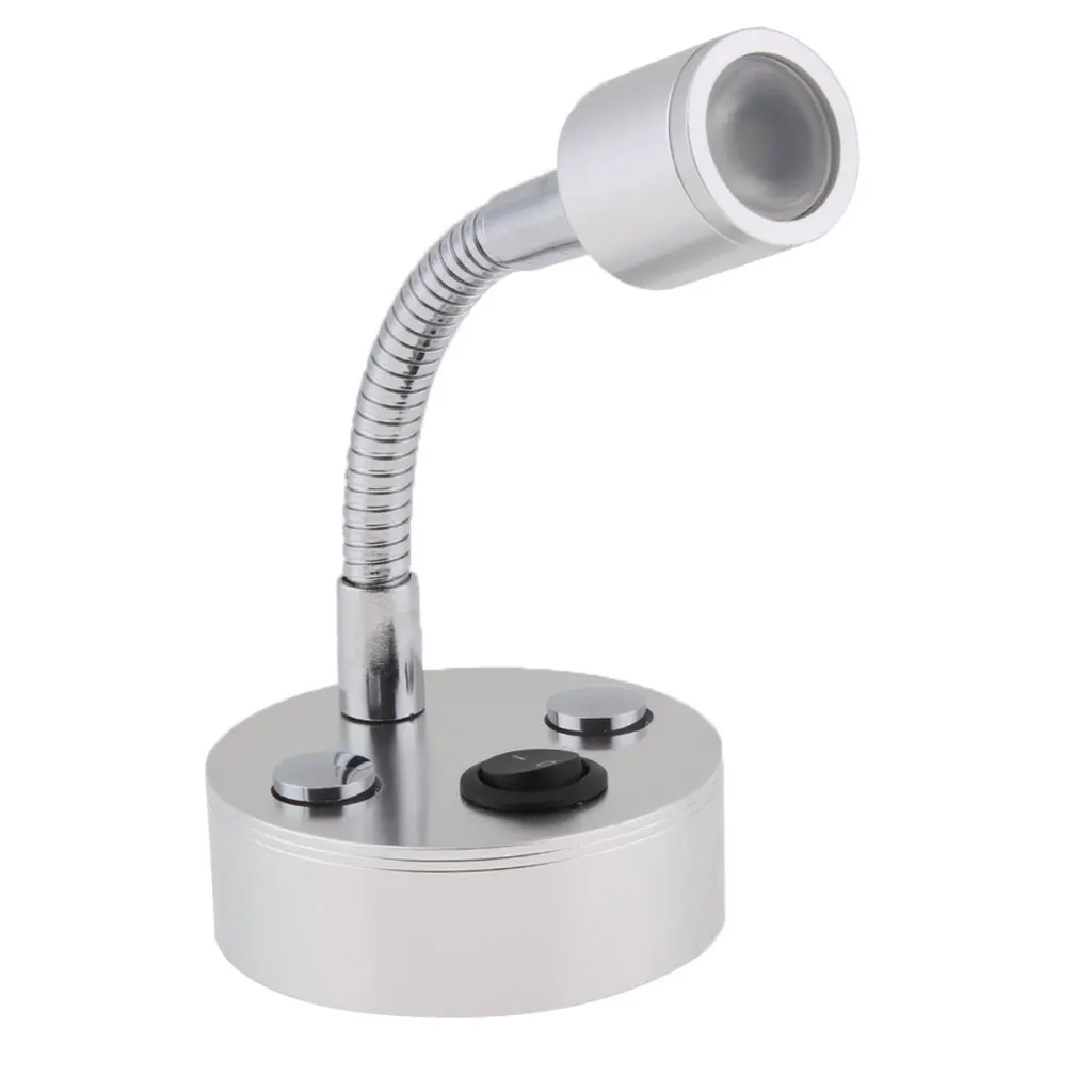 1W 12V Gooseneck LED Reading Light for Home RV Camper Marine Boat Motorhome de luz de lectura conduit une lampe de lecture