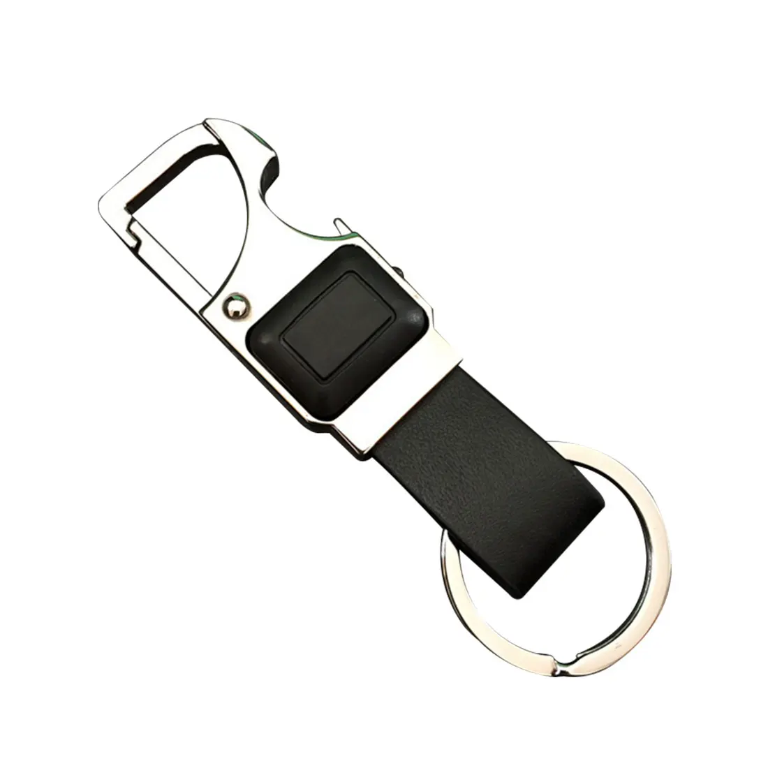 

Dewtreetali Custom Lettering Men Leather Key Chain Metal Car Key Ring Multifunctional Tool Key Holder LED,Bottle Opener Keychain