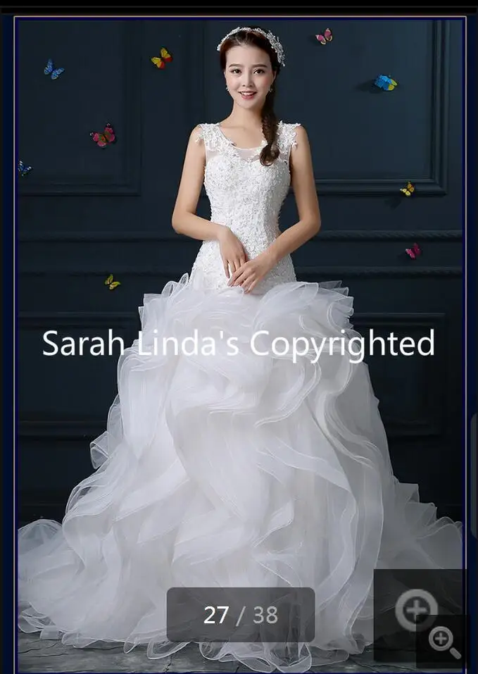

2016 fashion mermaid ruffled sleeveless wedding dress hollow back sexy corset wedding gowns court train wedding gowns