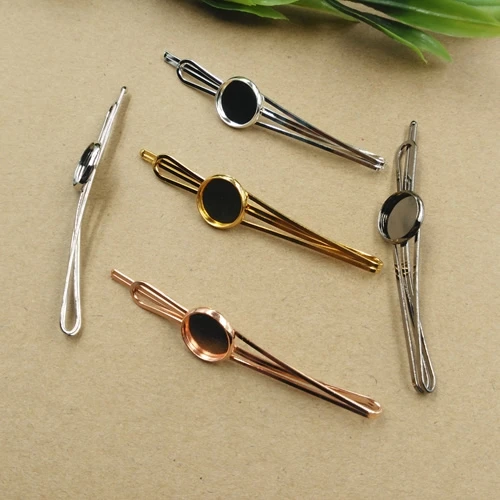 

10pcs/lot Word Folder Hairpin Settings 12mm Cabochons Bases Hair Clips Hairpin Blank Bases Trays for DIY Headwear Craft Findings
