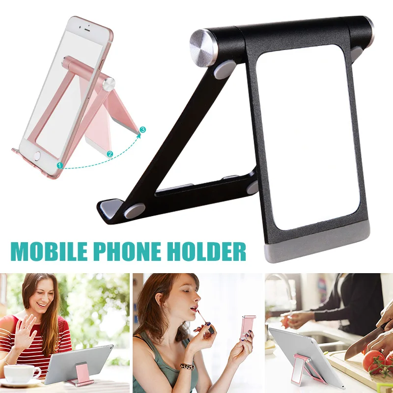 

Mobile Phone Bracket with Mirror 360 Degree Adjustable Anti-scratch Portable Stand GDeals