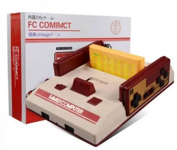 

Compact Video Game Console With 500 8 Bit Built-in Games With 2 Controllers Support Game Cartridge