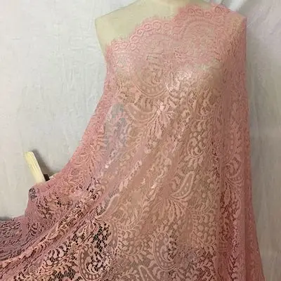 3 метра высокое качество кружева ресницы ручной работы DIY платье ткань украшения дома аксессуары одежда юбка швейная ткань - Цвет: dark pink