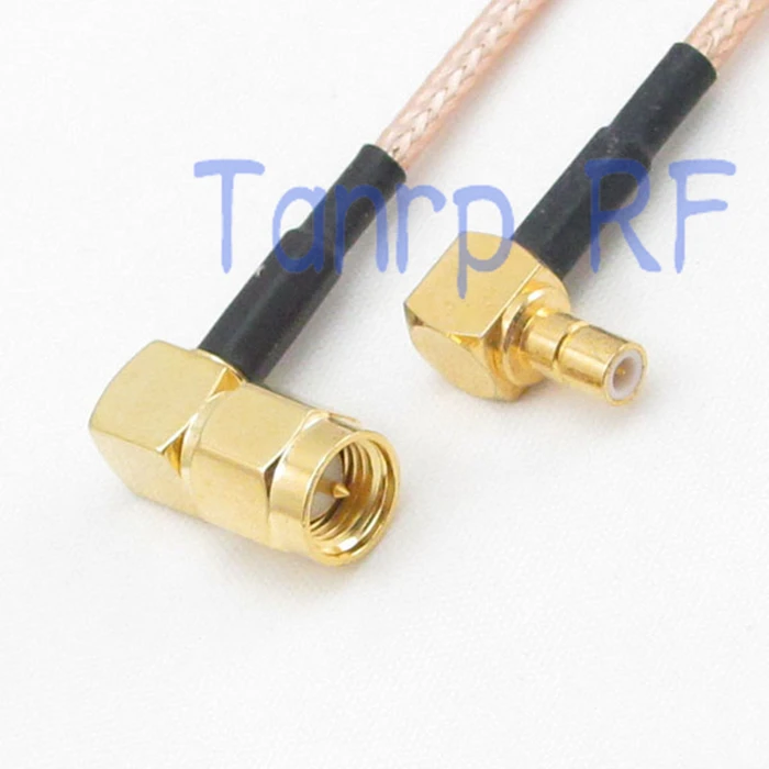 6in SMA male plug to SMB both 2 right angle 90 RF adapter connector 15CM Pigtail coaxial jumper cable RG316 extension cord | Обустройство