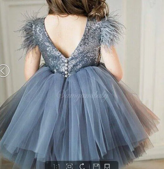 baby girl feather dress