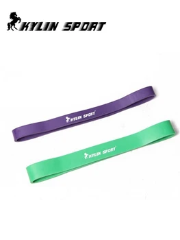 

green and purple combination exercise Latex resistance band body gym power training for wholesale and free shipping