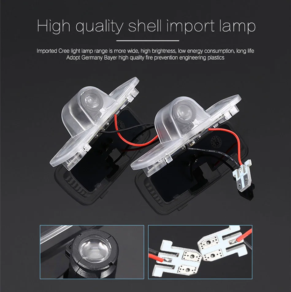 2 шт. теневой светильник, приветственная лампа, логотип, лазерный проектор, автомобильная светодиодная дверная предупреждающая лампа для Honda Accord 2003-2013 CZ