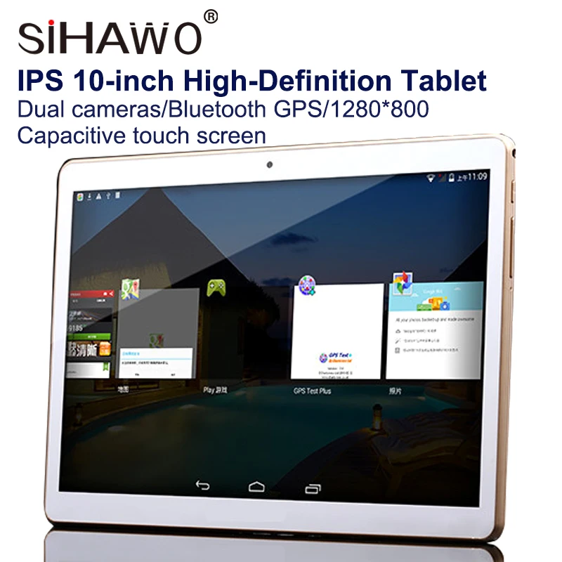

10.1 inche Tablet PC IPS HD Screen 10.1" Dual Card 3G Call Dual Cameras Bluetooth GPS Navigation1280*800 WIFI 4500mAh 16G+1G
