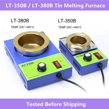 

LT-350B/LT-380B Solder Pot Tin Melting Furnace thermoregulation Soldering Desoldering Bath 50mm 80mm 480 Degree