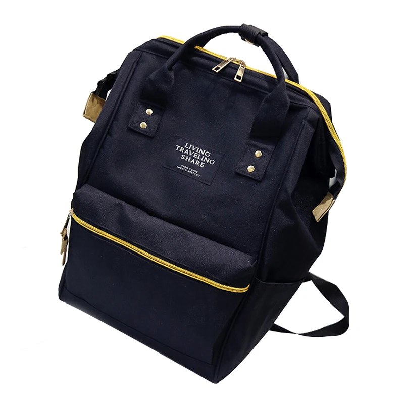 

Men Women Backpack Large Capacity Oxford cloth Schoolbag black