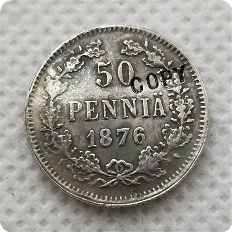 

FINLAND 50 PENNIA 1876-S COPY COIN
