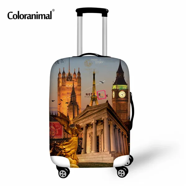 H2760 Coloranimal Статуя Свободы эластичная Туристическая сумка защитный чехол стрейч Защитная тележка чемодан чехол для 18-30 дюймов Чехол - Цвет: H2760