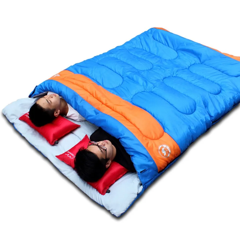 

2 Persons Lovers Sleeping Bag Practical Travelling Camping Sleeping Bag Wear Resistant Sleeping Bag CS023 Drop Shipping