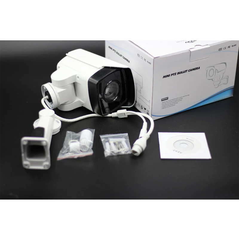Безопасности Ротари Пуля Мини PTZ IP Камера с Onvif 2/4MP CCTV 4/10X зум ИК ночного видения