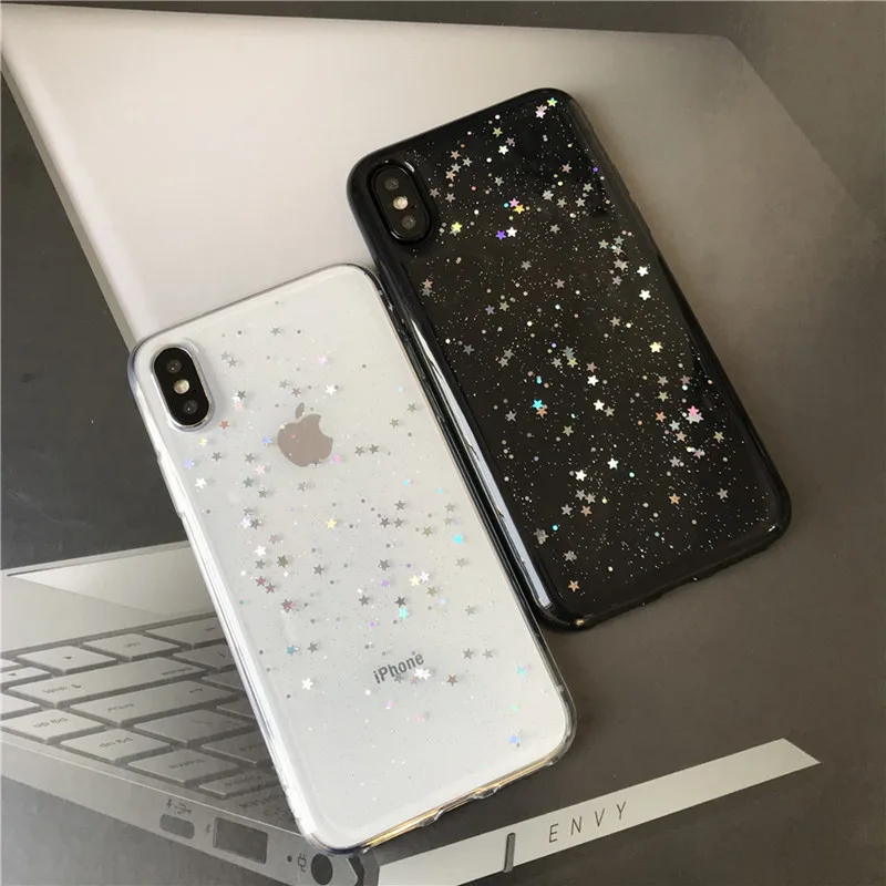 Блестящий чехол с блестками для телефона iphone X XS Max XR 7 7Plus Чехлы модные блестящие