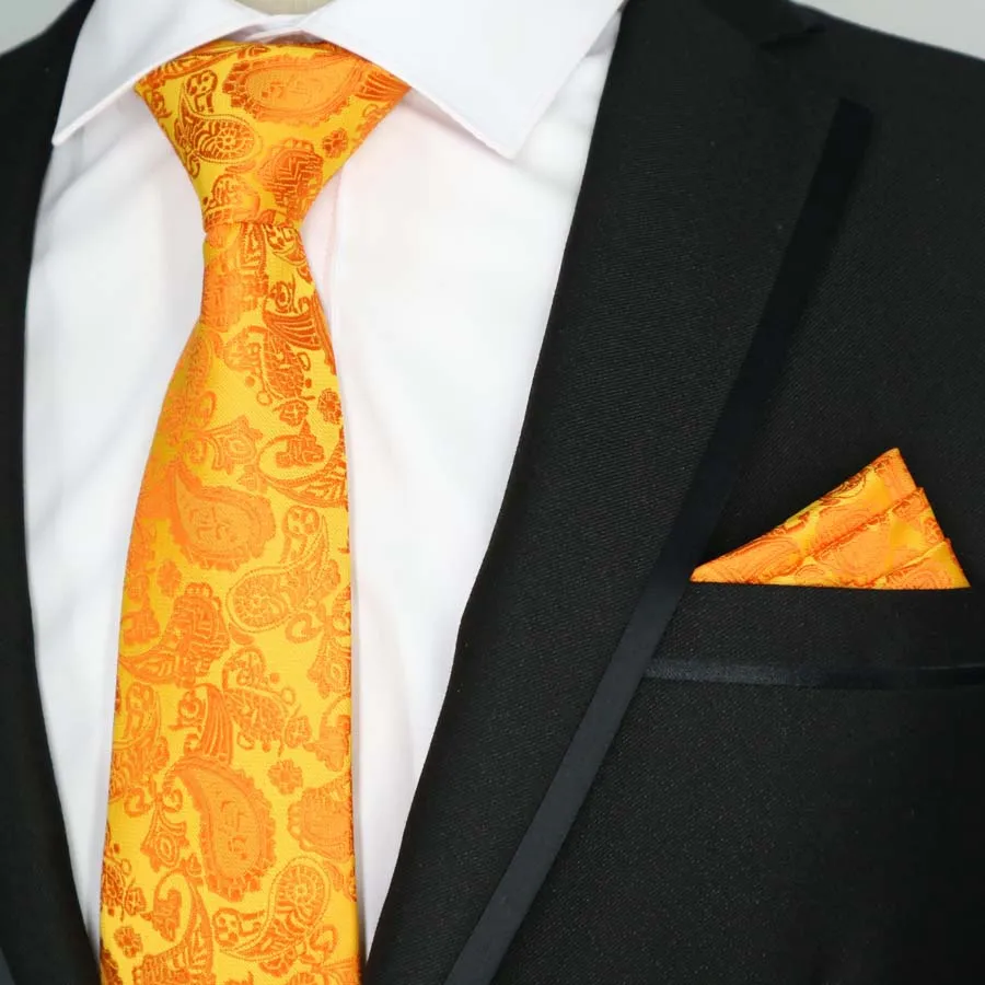 61 цвет, различные мужские галстуки, классические, полиэфирные, шелковые, вечерние, свадебные, цветочные галстуки в полоску комплекты носовых платков, карманные, квадратные Галстуки, набор - Цвет: T-146