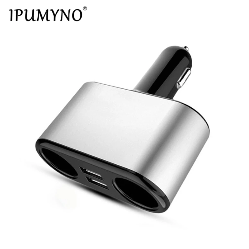 IPUMYNO 2.1A المزدوج USB شاحن سيارة مع 2 ولاعة السجائر مآخذ 120 واط الطاقة العالمي المحمول الهاتف اللوحي GPS DVR شاحن IPUMYNO 2.1A المزدوج USB شاحن سيارة مع 2 ولاعة السجائر مآخذ 120 واط الطاقة العالمي المحمول الهاتف اللوحي GPS DVR شاحن