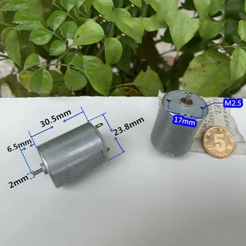 

DC 3V 5V 6V 9.6V 14500RPM High Speed Strong Magnetic Micro Mini 24mm RF-280 Carbon Brush Electric DC Motor DIY Toy Hobby