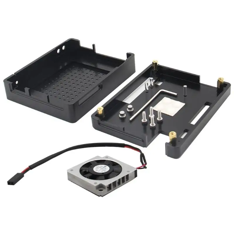 

CNC Aluminum Alloy Enclosure w/ Fan for LattePanda Development Board Black