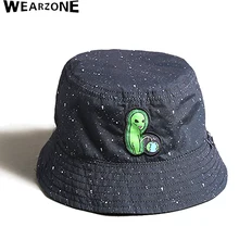 Двусторонняя шляпа-ведро, унисекс, модные шапки с инопланетянами, хип-хоп Gorro, мужские летние пляжные кепки с солнцезащитным козырьком, Панама с бананом