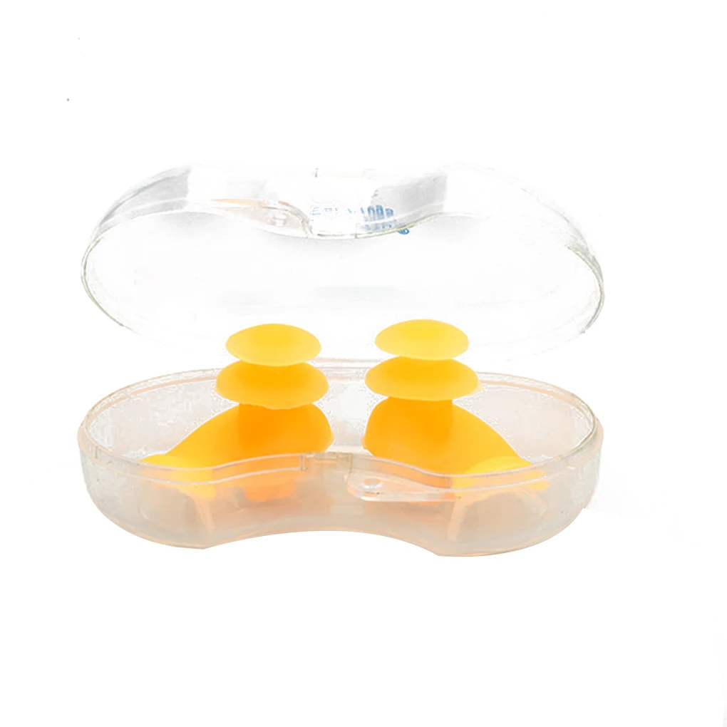 1 Pair Soft Ear Plugs Environmental Silicone Waterproof Dust-Proof Earplugs Diving Water Sports Swimming Accessories