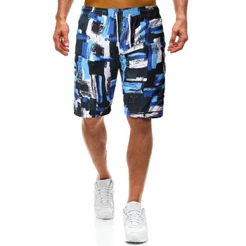 

Men's shorts casual wear beach shorts summer sports shorts trend loose print quick-drying surf shorts