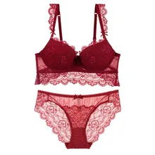 Новое поступление, сексуальный кружевной комплект, бюстгальтер и трусы, сексуальный бюстгальтер Лолиты для девочек, пуш-ап, комплект с бюстгальтером, женское нижнее белье, четыре цвета, SW1077