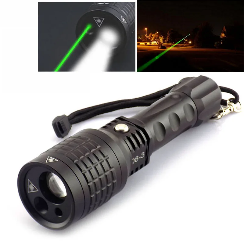 

Multifunction led Laser Flashlight With Red /Green Color Laser Light Pointer Flash Light Lazer Flashlights For Tactical Hunting