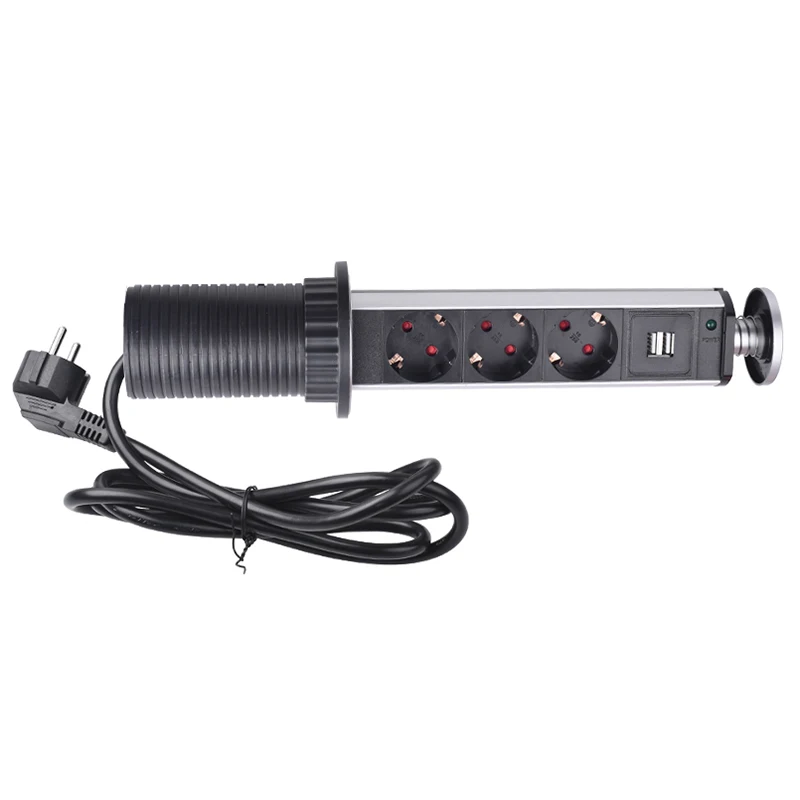  16A 3 toma de corriente 2 puerto de carga Usb mesa de cocina enchufes para escritorio encimeras ret