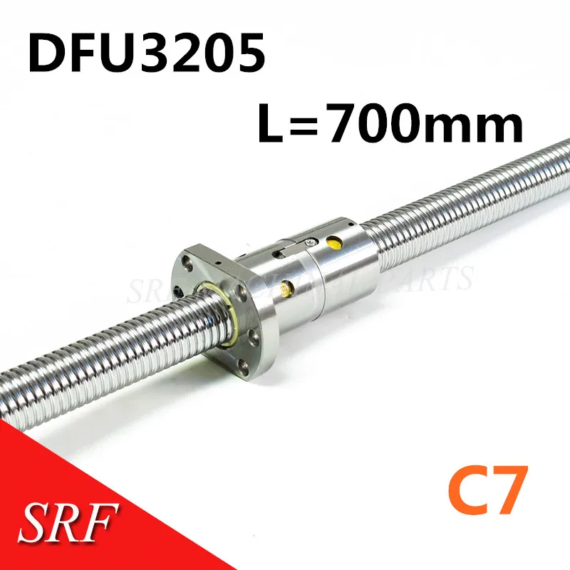 2 set Anti Backlash Ball Lead screw RM2505-1500mm-C7+Dual Ball nut+end machine