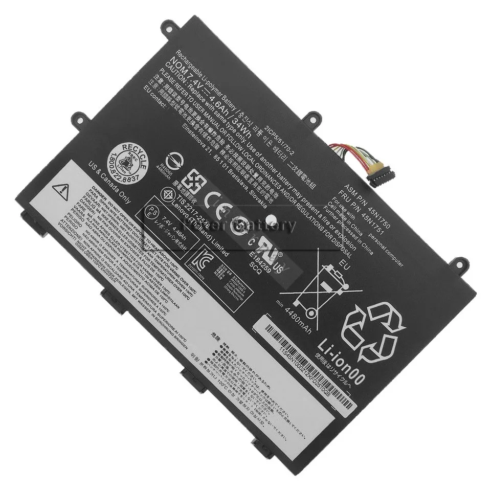 Оригинальный аккумулятор JIGU для ноутбука SB10J79001 45N1750 45N1751 7 4 Вт · ч LENOVO ThinkPad Yoga