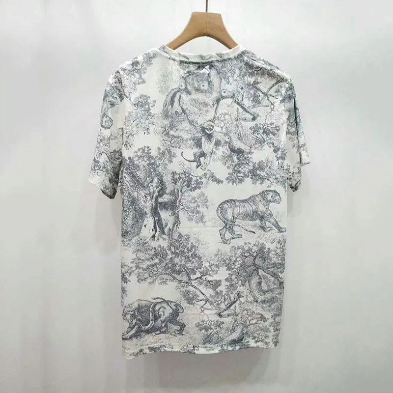 

Women T shirt 2019 New Forest Tiger Letters Print Short sleeve Cotton Women T-Shirts Tops