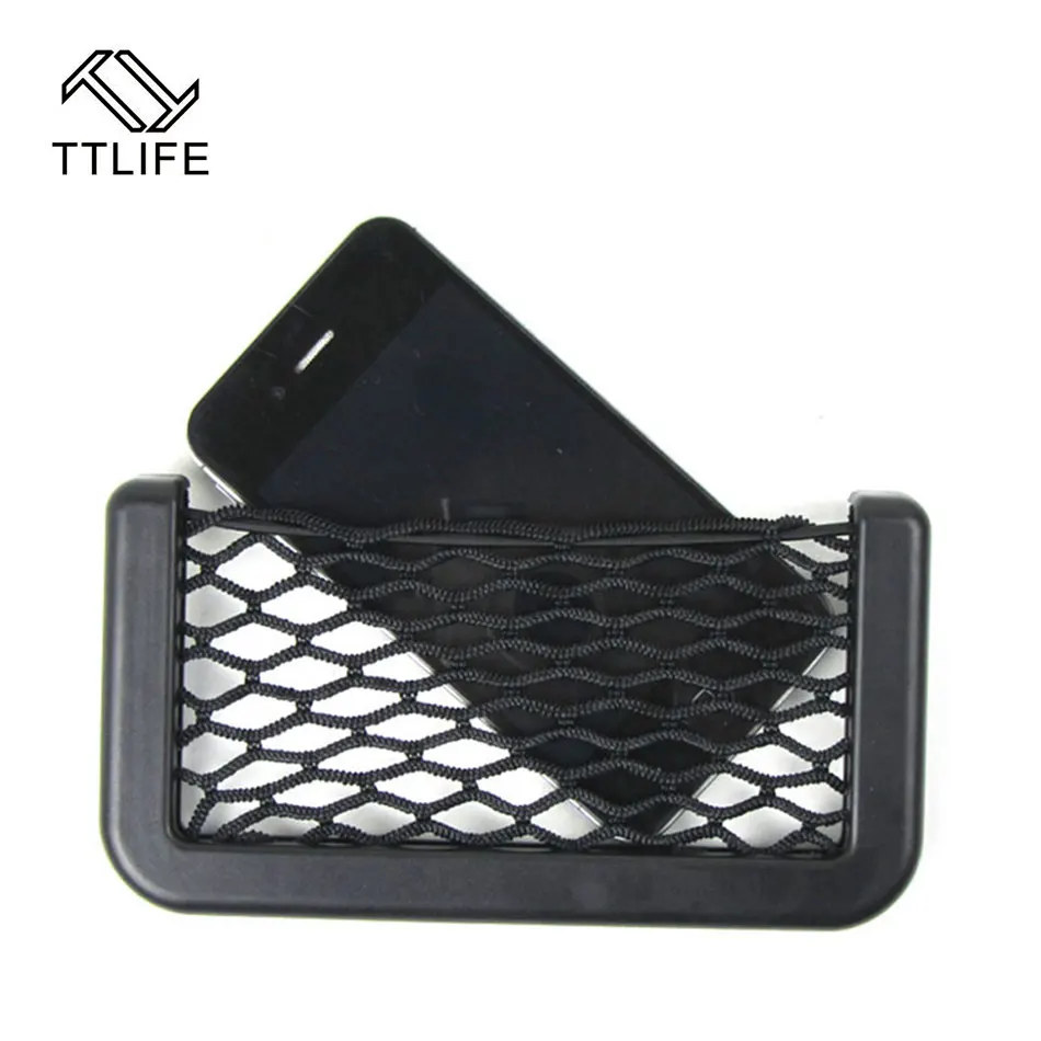 

TTLIFE Car Back Rear Trunk Seat Magic Sticker Elastic String Net Mesh Storage Bag Organizer Car Storage Basket