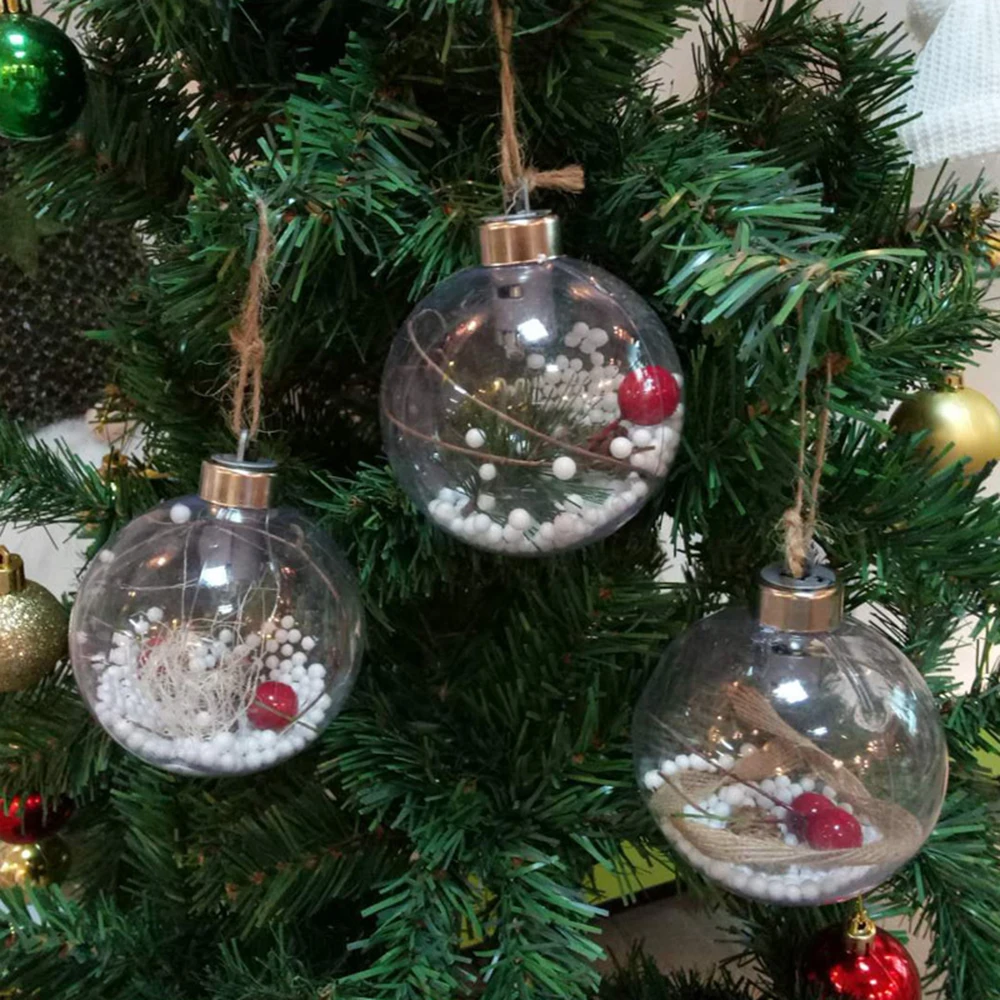 1pc Christmas Tree Drop Ornaments Xmas Pendant Hanging Ball Christmas