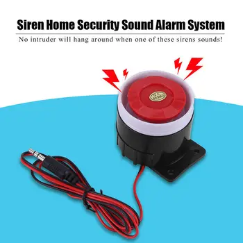 

Wired Mini Horn Siren Home Security Alarm System For Home Security 120dB 12V safe item