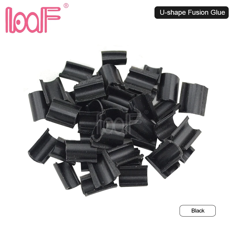 LOOF 1000 шт клей для волос, кончик для ногтей, кератин, u-образная форма, сливные чипы для человеческих волос, инструменты для наращивания