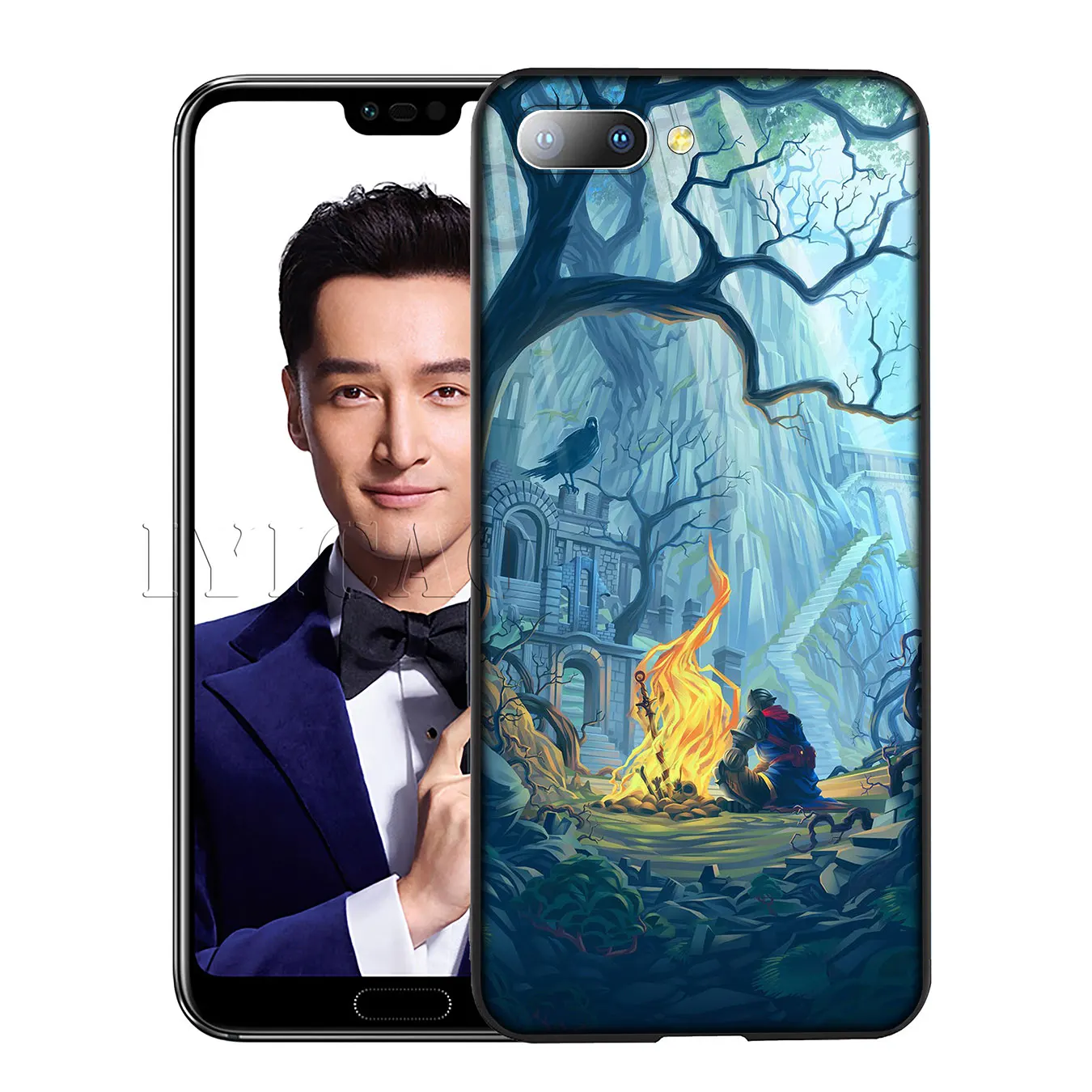 Мягкий силиконовый чехол IYICAO dark souls для Huawei Y7 Y6 Prime Y9 2018 Honor 8C 8X 8 9 10 Lite 6A 7C 7X 7A