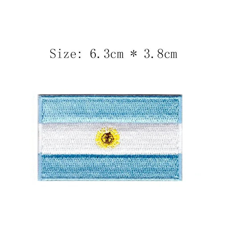 Argentina Аргентина вышивной Флаг патч Кордова футбол город Эмблема для мотоцикла пальто цена Железный На пришить левой груди рубашки - Цвет: Argentina