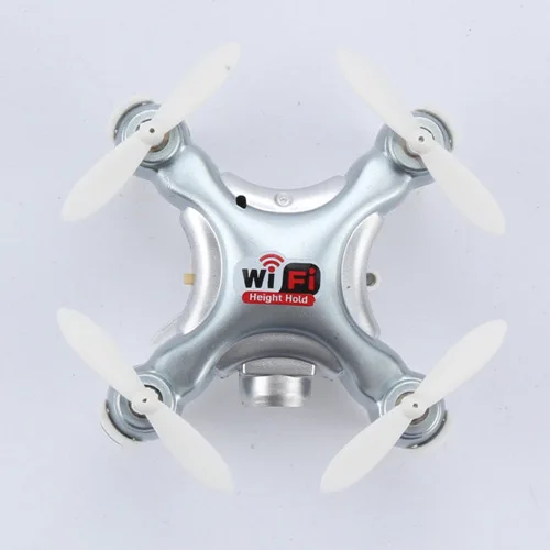 Cheerson CX-10WD CX10WD TX мини WI-FI FPV с высоким режим удержания 0.3MP Камера 2,4 г 6 оси телефон WI-FI режим управления RC Quadcopter RTF - Цвет: CX10WD Silver