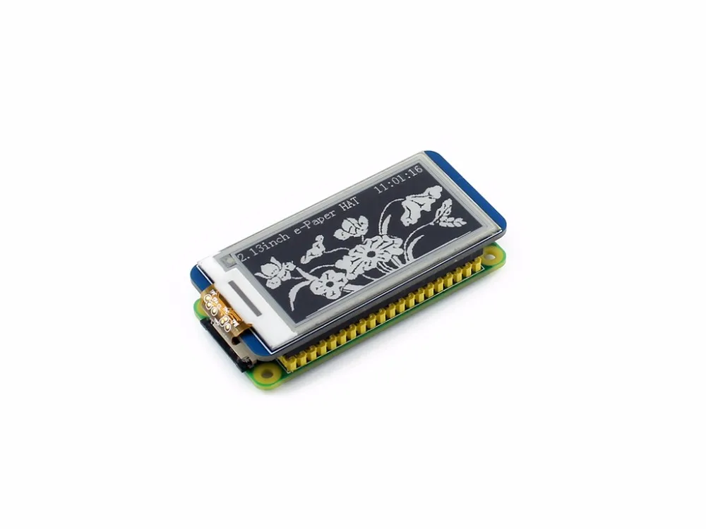 

Parts 5pcs /lot 2.13'' e-Paper HAT,250x122,2.13inch E-Ink for Raspberry Pi 2B/3B/Zero/Zero W,Display Color:Black,white,partial r