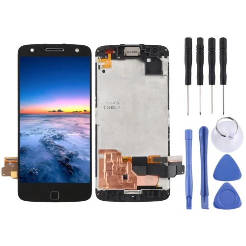 

LCD Screen and Digitizer Full Assembly with Frame for Motorola Moto Z Force XT1650-02(Black)