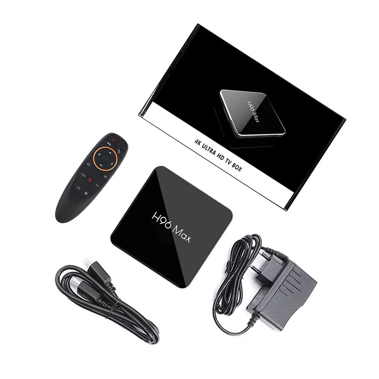 H96 MAX X2 4K медиаплеер H.265 Amlogic S905X2 Android tv Box Android 9,0 Mart телеприставка для IP ТВ Поддержка голосового управления