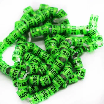 

50pcs 2019 RUS Pigeon Foot Ring With Word Earrings Russia Quality Durable Bird Ring Pheasant Foot Ring Bird Tools Wholesale