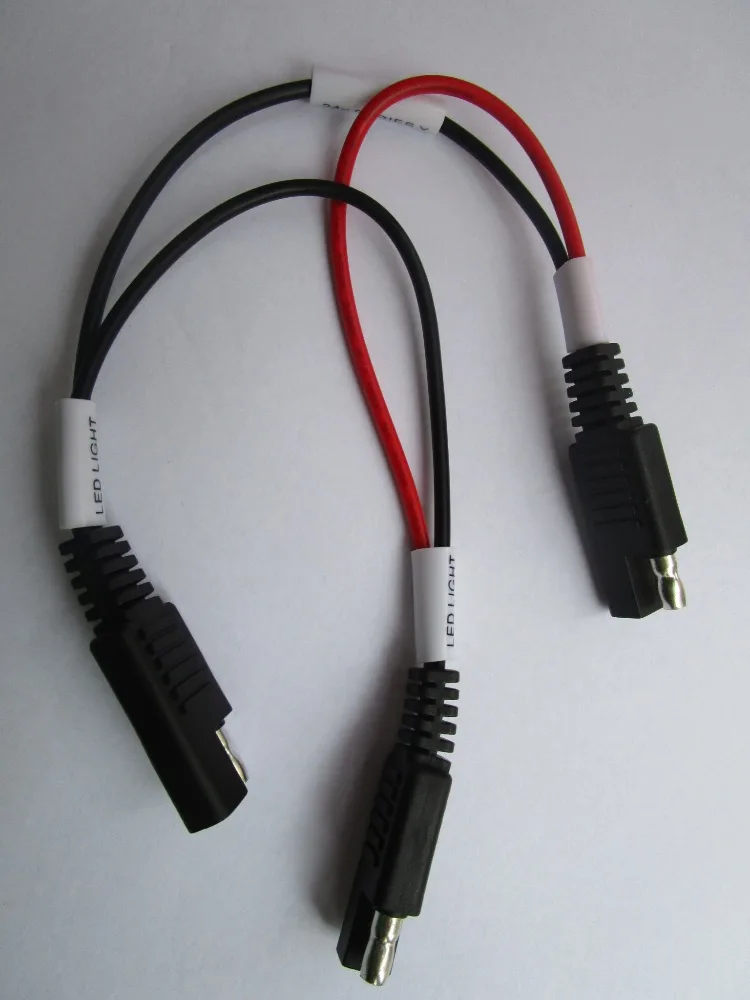 

4 pcs Splitter 1 to 2 SAE Male to SAE Female DC Power Automotive Cable 18AWG