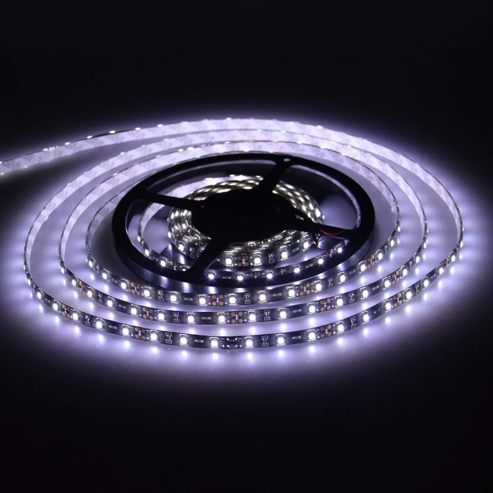 Aliexpress Led Strip led strip light 3528 black pcb waterproof DC 12V 300led 5m daylight