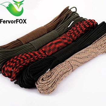 

100 Meters 2mm one stand Cores Hiking Clothesline Paracord for Survival Parachute Cord Climbing Camping Lanyard Camping Rope