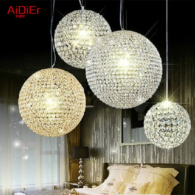 high quality Crystal chandelier modern minimalist European style